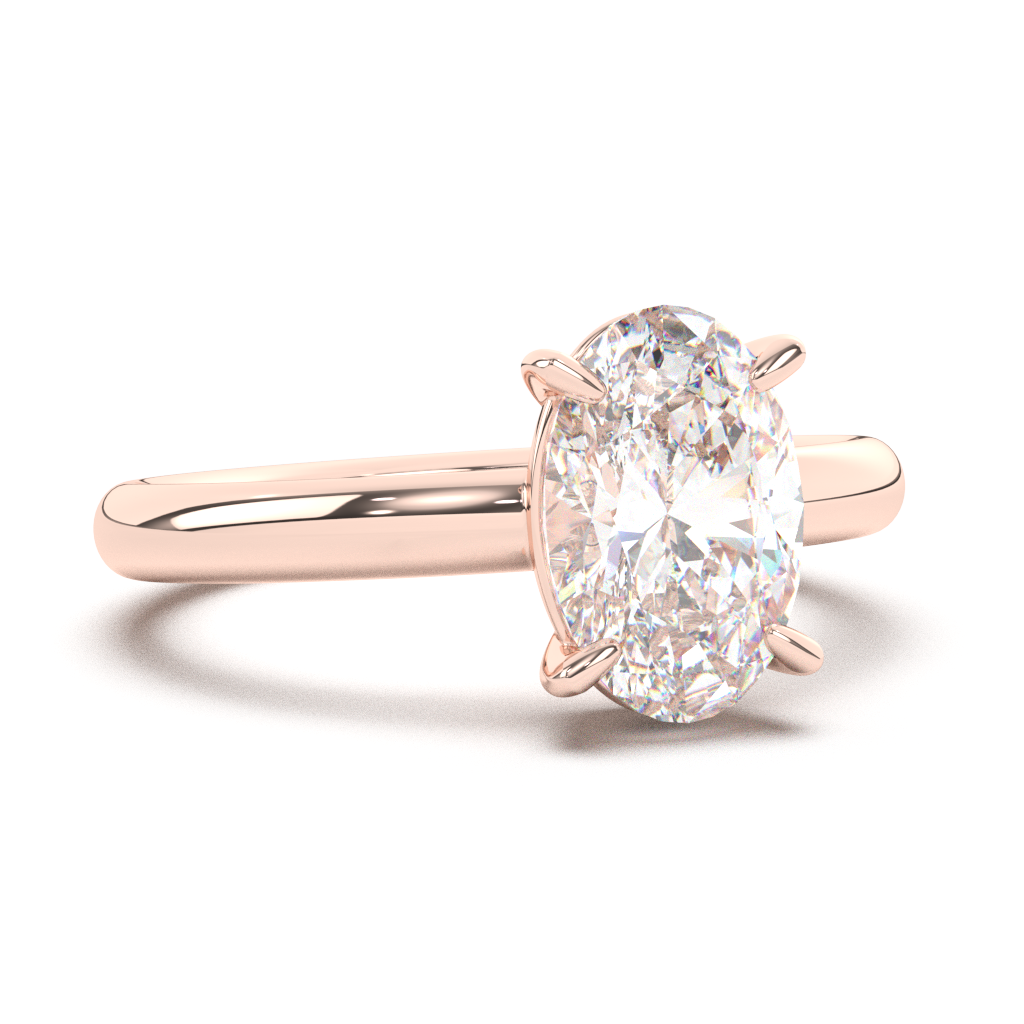 Elegantan verenicki prsten u roze zlatu