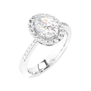 Raskosan prsten sa lab grown dijamantima