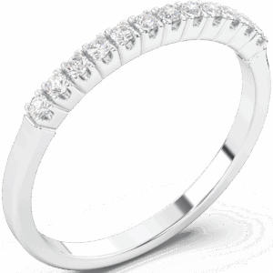 Prsten burma belo zlato sa lab grown dijamantima