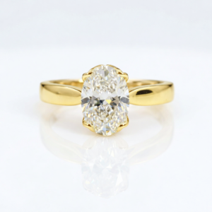 Elegantan verenički prsten u žutom zlatu