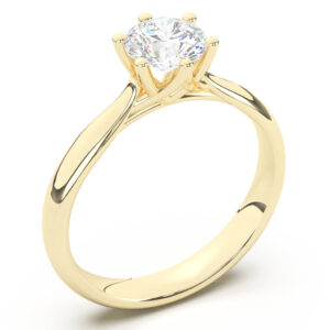 Dijamantski prsten žuto zlato